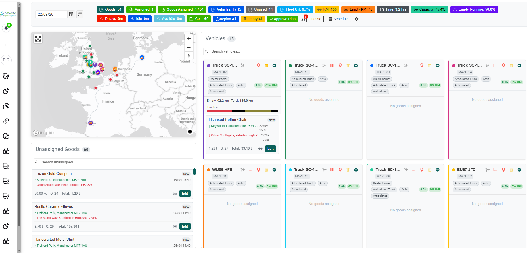 TLS Planning System UI Showcase